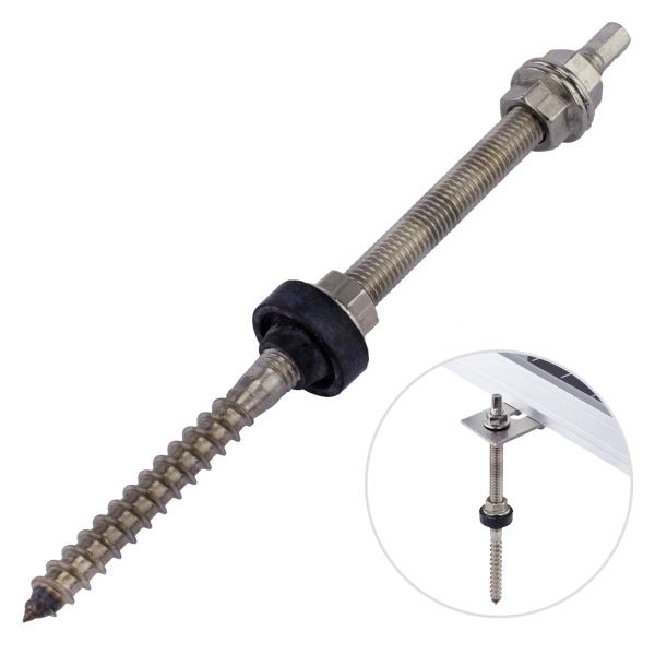 Double Threaded Bolt M10x200